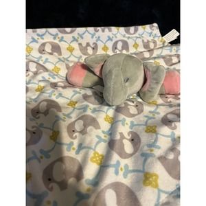 Zooawa Baby Infant Security Blanket Stuffed Animal GrayElephant Soft Plush Lovey